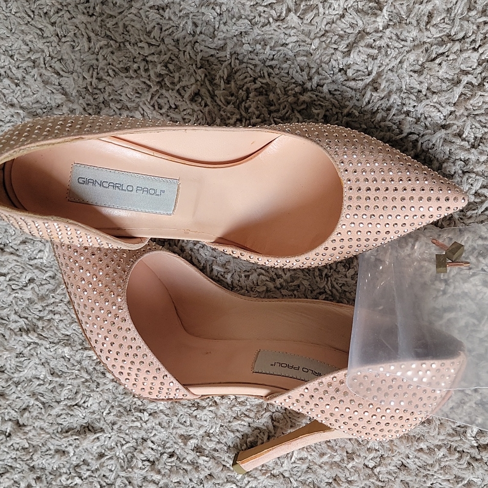 Giancarlo Paoli, Suede Cipria Size 7, 37 pumps